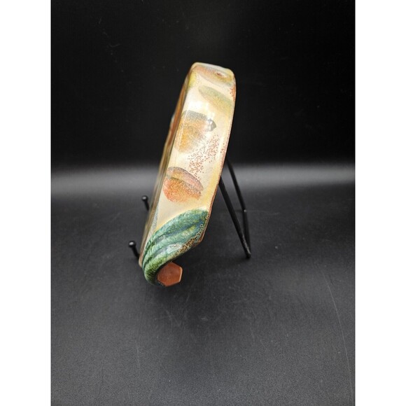 Modigliani Via Condotti Italia Frutta Laccata Redware Trivet Fruit Pattern - Picture 2 of 5